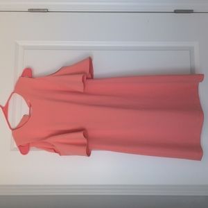 Calvin Klein Pink off-shoulder dress, size 8